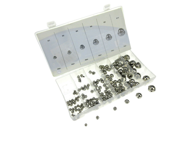 Dopmoer assortiment set 150-delig verzinkt main