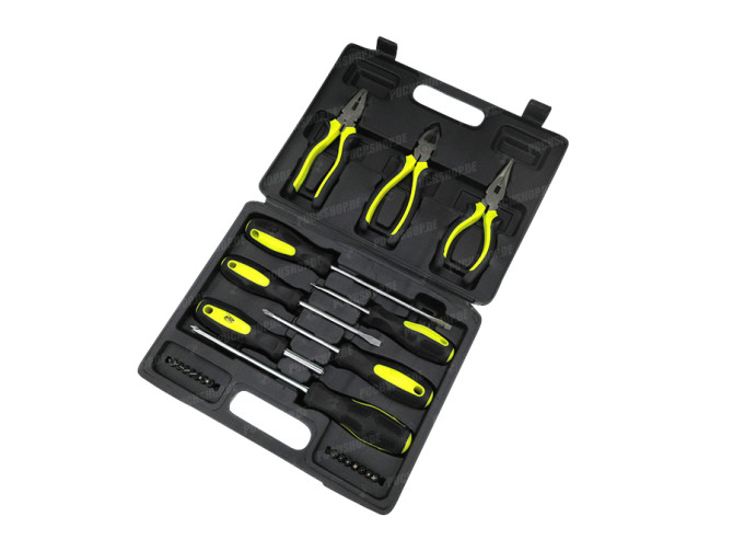 Screwdriver, pliers and bits tool set 23-pieces 1