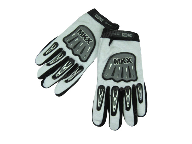 Glove MKX cross white / black main