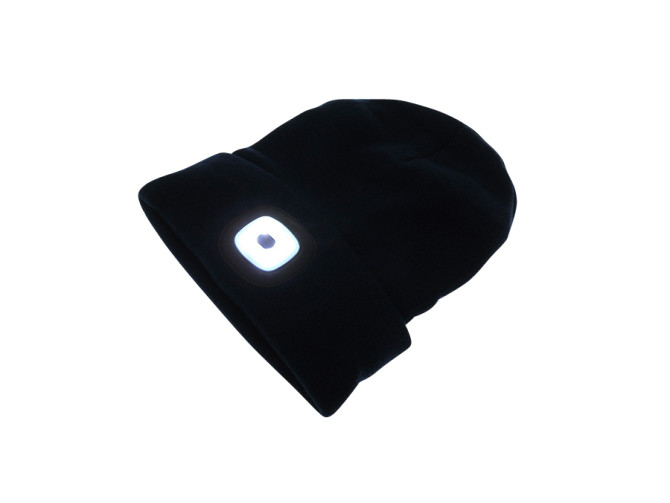 Beanie hat with LED lamp blue product