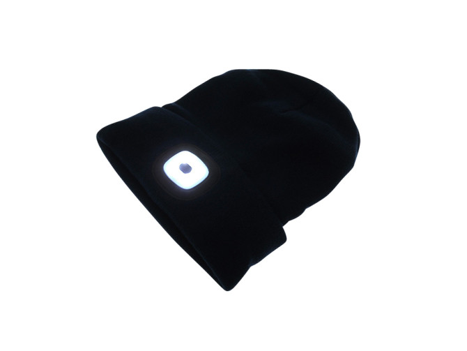 Beanie Mütze mit LED-Lampe Blau product