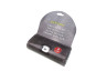 Beanie hat with LED lamp black