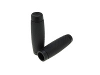 Handle set black ribbed 24mm - 22mm