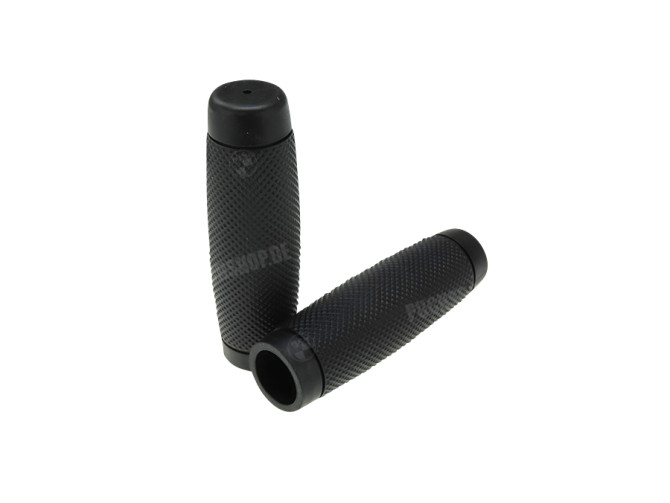 Handle set black ribbed 24mm - 22mm main