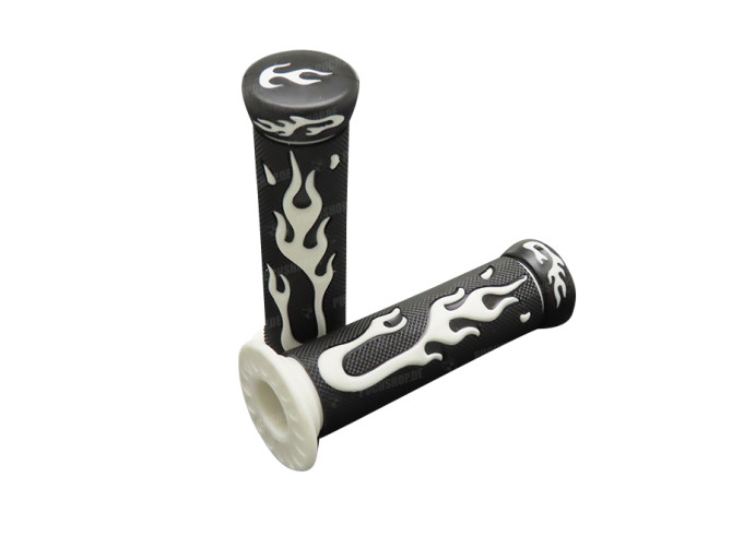 Handle grips Flame white 24mm / 22mm 1