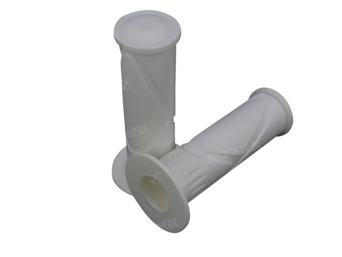 Handle grips Retro white 24mm / 22mm main