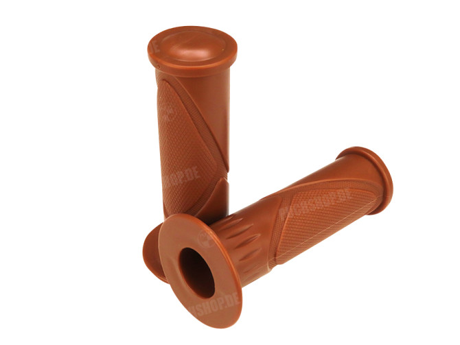 Handle grips Retro light brown 24mm / 22mm main