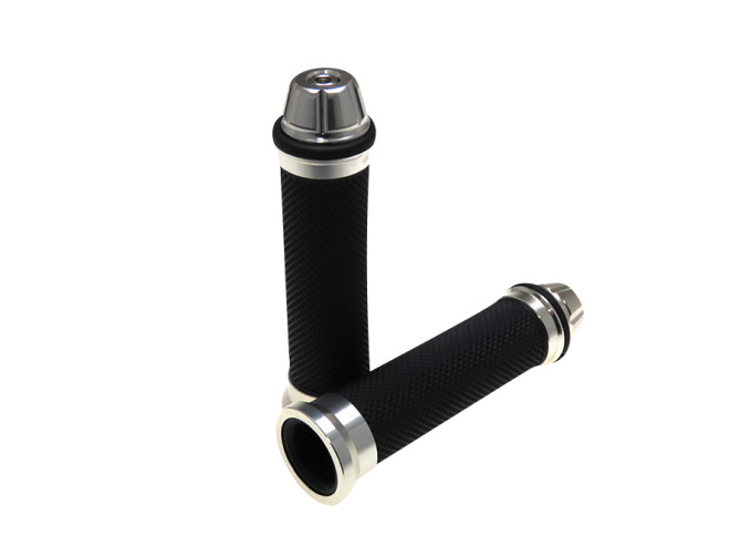 Handle grips black / alu with handle bar weights 24mm / 22mm product