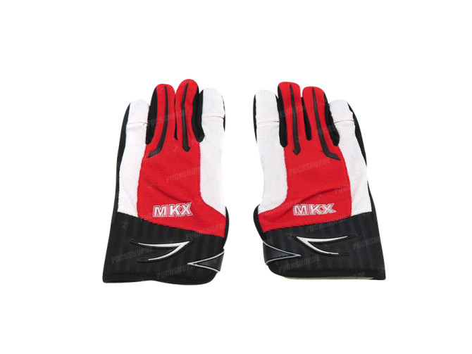 Handschoen MKX cross rood / wit main