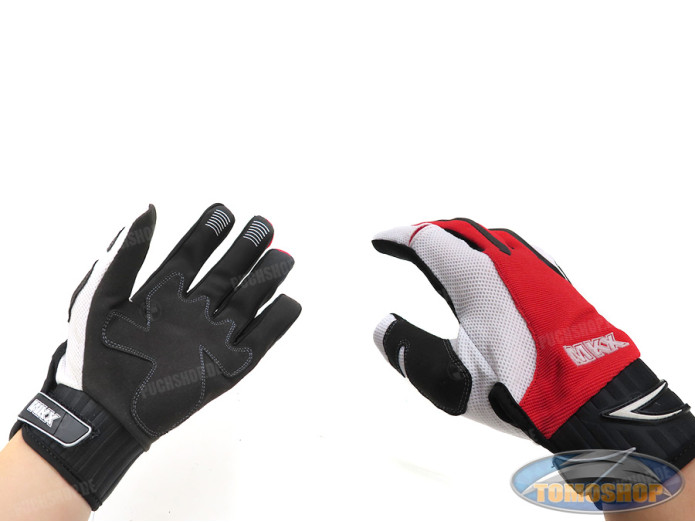 Glove MKX cross red / white (S-XL)