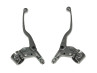 Handle brake set Lusito M84 GR long silver-grey