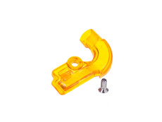 Handle set right quick throttle Lusito M84 cable guide orange