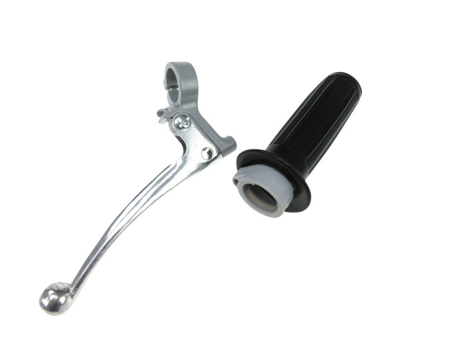 Handle set right throttle lever classic as original grey  product