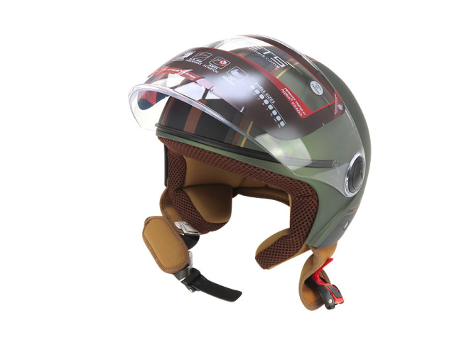 Helm MT Street S Entire matt green / brown product