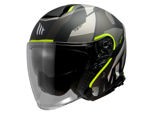 Helmet MT Jet Thunder III SV Bow black / yellow