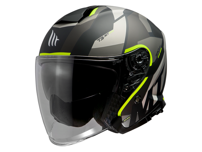 Helmet MT Jet Thunder 3 SV Bow black / yellow (S - M)