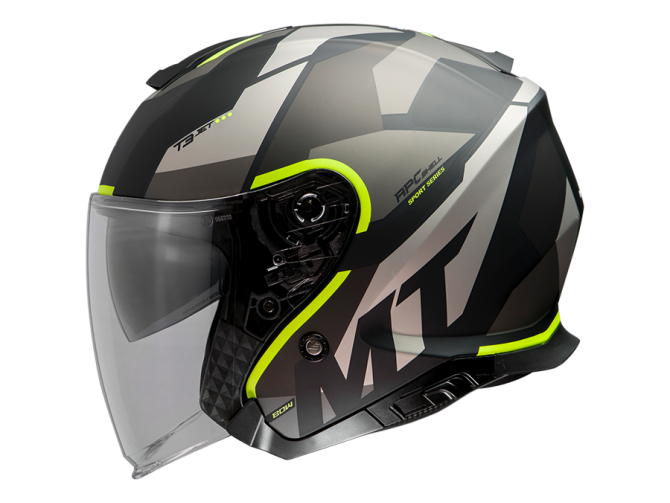 Helm MT Jet Thunder III SV Bow zwart / geel product