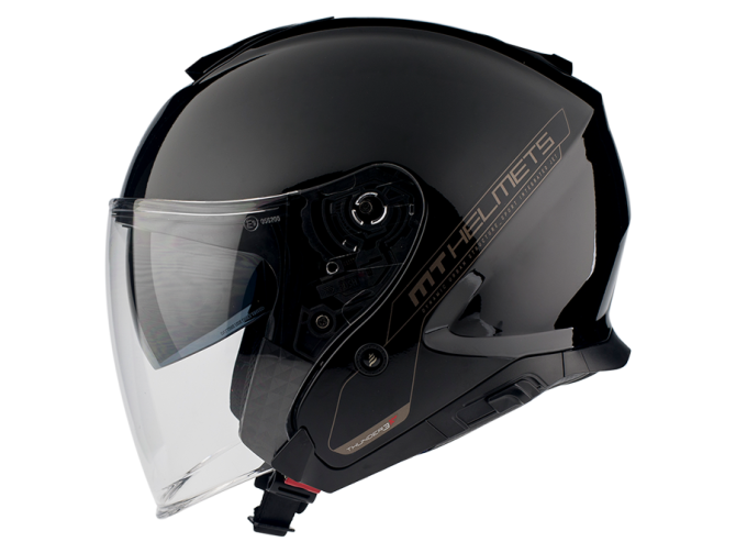 Helm MT Jet Thunder III SV glans zwart product
