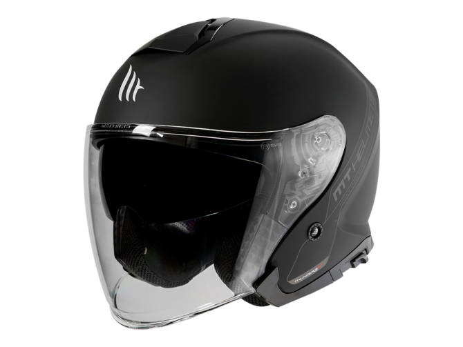 Helm MT Jet Thunder III SV mat zwart product