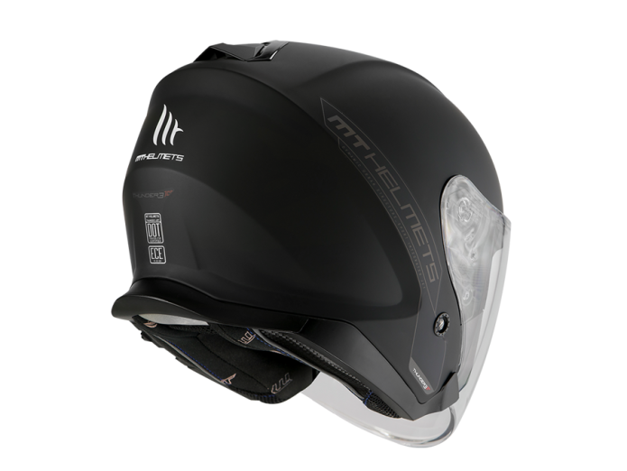 Helmet MT Jet Thunder 3 SV matt black (XS - L)