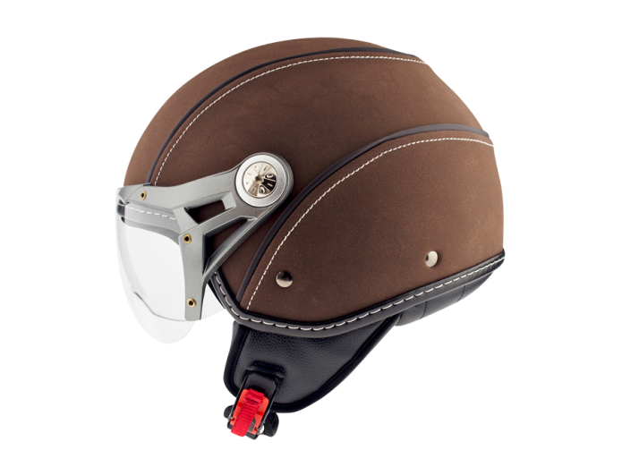 Helm MT Soul Retro leer bruin in maat XS