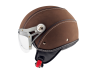 Helm MT Soul Retro leer bruin in maat XS