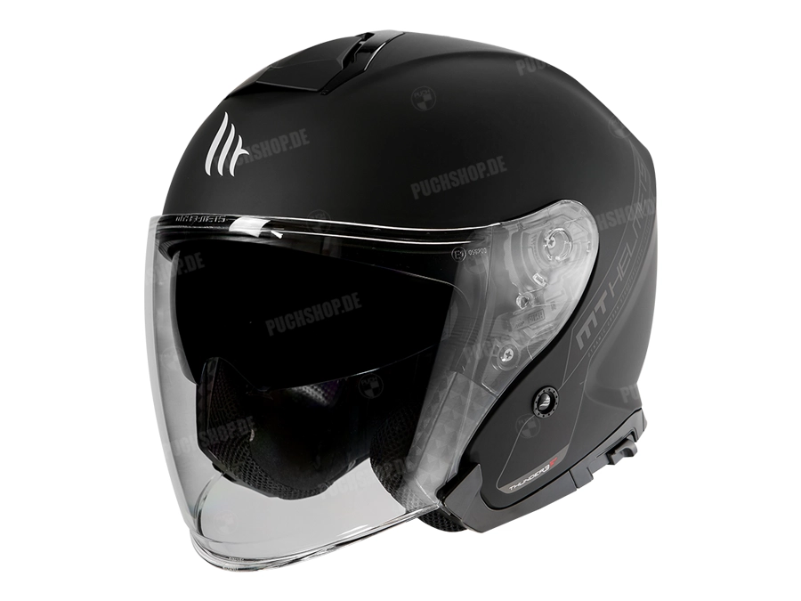 Helmet MT Jet Thunder III SV matt black XS L