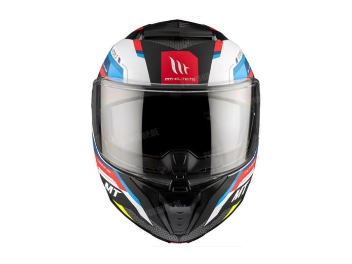 Helm MT Atom 2 SV System bast Matt Blau / Rot (S - XXL)