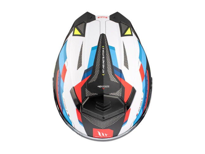 Helm MT Atom 2 SV systeem bast mat blauw / rood product