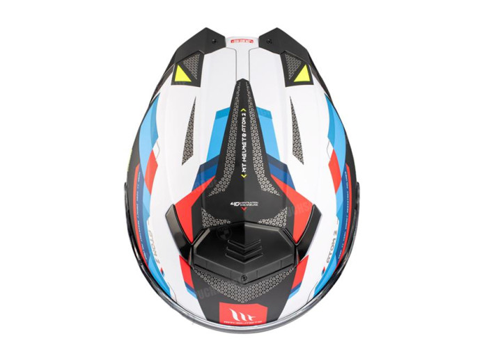 Helm MT Atom 2 SV System bast Matt Blau / Rot (S - XXL)