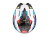 Helmet MT Atom 2 SV system bast matt blue / red thumb extra