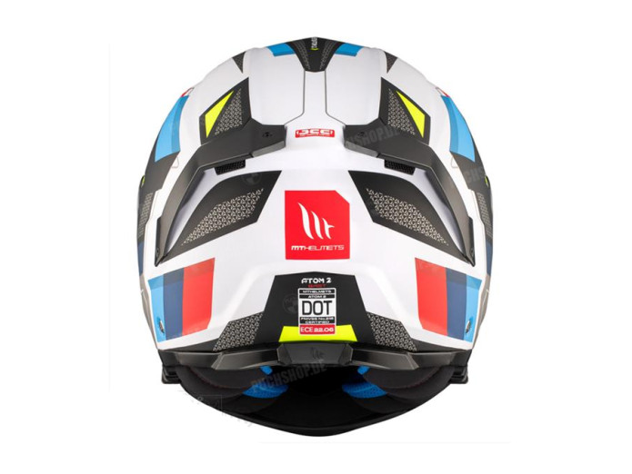 Helm MT Atom 2 SV System bast Matt Blau / Rot (S - XXL)