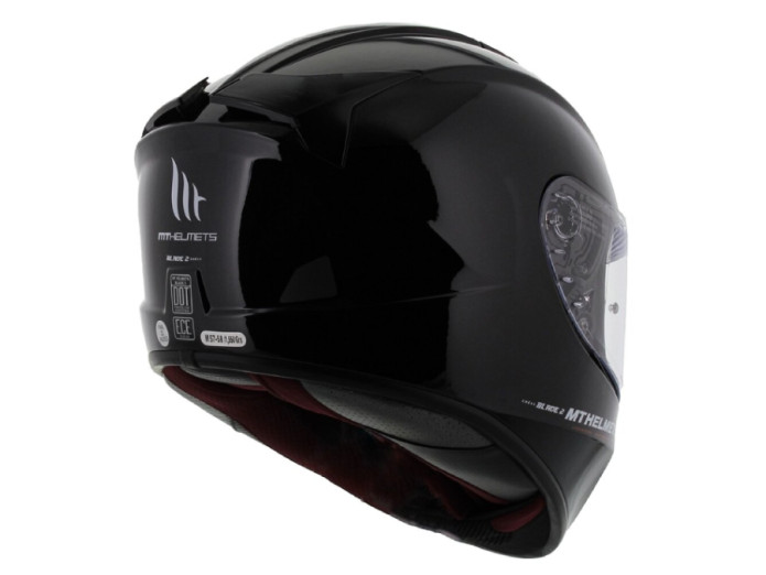 Helm MT Blade II SV Solid glans zwart in maat L