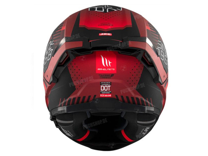 Helm MT Thunder 4 SV Lumience mat rood (S - XXL)