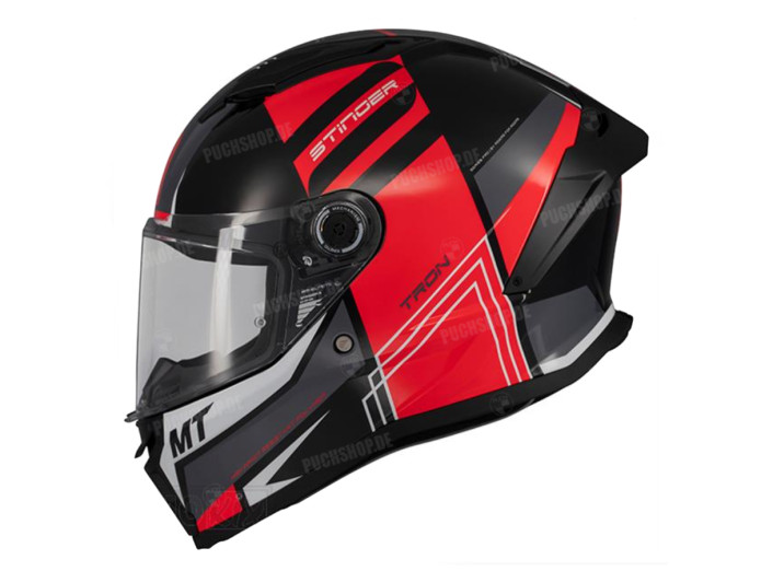 Helm MT Helm Stinger 2 Tron zwart / rood (S - XL)