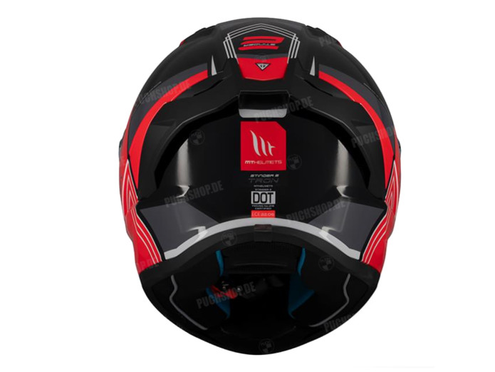Helm MT Helm Stinger 2 Tron zwart / rood (S - XL)