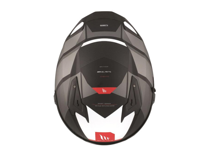 Helm MT Braker SV Chento mat grijs / zwart (S - XL)