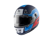 Helm MT Jarama SV Baux mat blauw / rood (S - XXL)