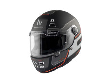 Helm MT Jarama SV Baux mat zwart / rood (S - XXL)