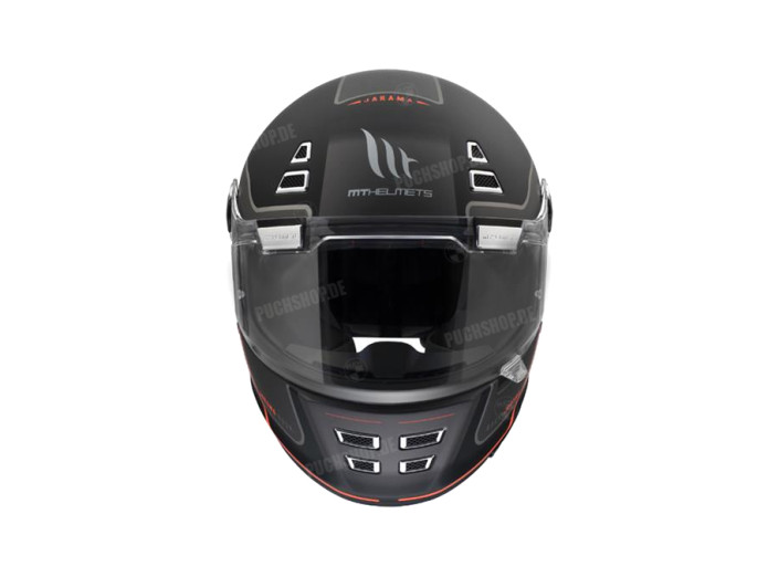 Helm MT Jarama SV Baux Matt Schwarz / Rot (S - XXL)
