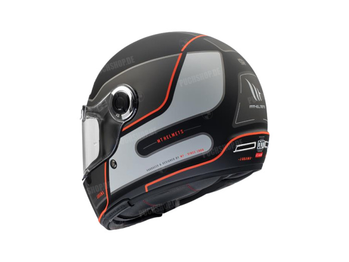 Helm MT Jarama SV Baux Matt Schwarz / Rot (S - XXL)