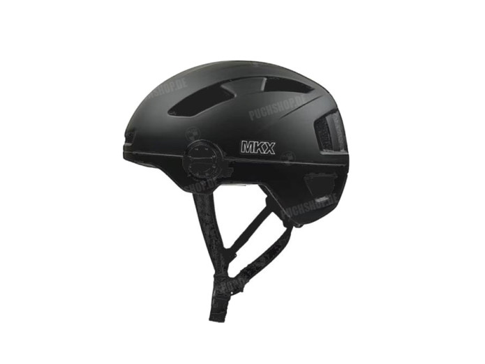 Helm MKX snorfiets / speed pedelec / e-bike mat zwart (M - XL)