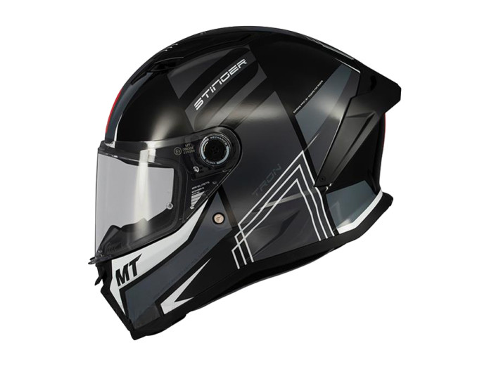 Helmet MT Helm Stinger 2 Tron black / grey (S - XL)