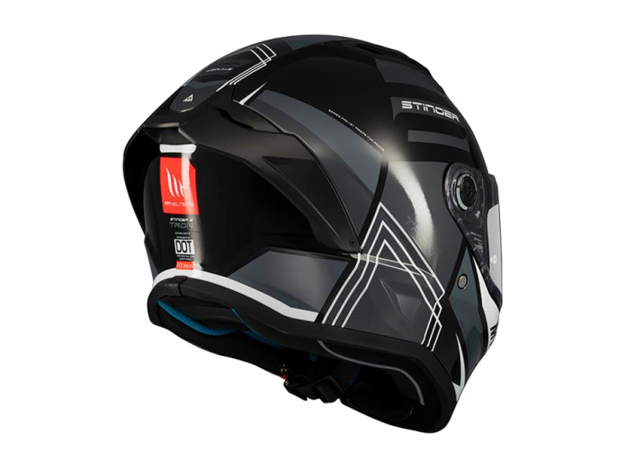 Helmet MT Helm Stinger 2 Tron black / grey (S - XL)