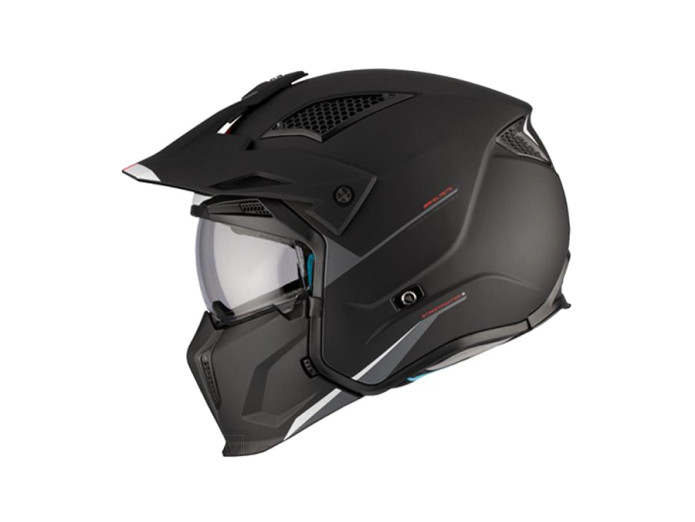 Helm MT Streetfighter S SV mat zwart Stripe (S - XXL)