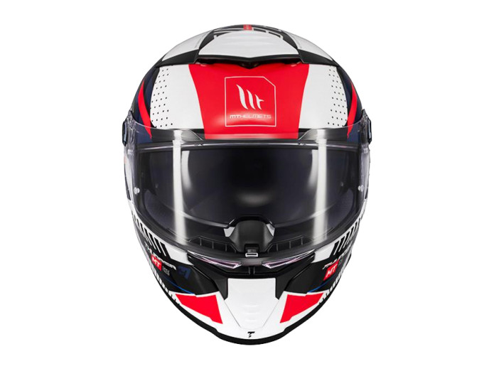 Helm MT Thunder 4 SV Lumience Weiss / Blau / Rot (S - XXL)