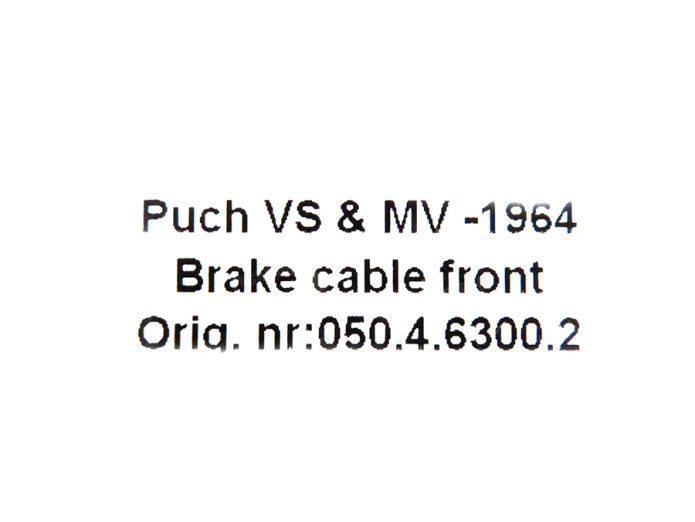 Kabel Puch MV50 / VS50 grijs remkabel voor