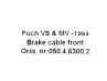 Kabel Puch MV50 / VS50 grijs remkabel voor Kabel Puch MV50 / VS50 grijs remkabel voor