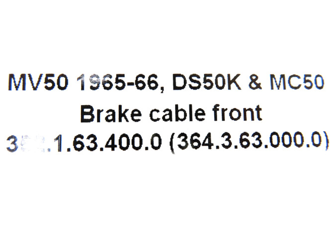 Bowdenzug Puch MV50 / DS50K / MC50 Grau Bremszug vorne product