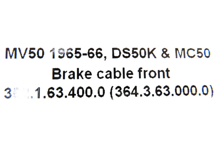Cable Puch MV50 / DS50K / MC50 grey brake front